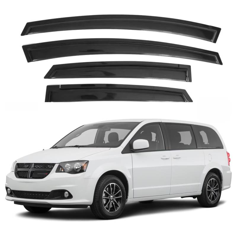 IMMORTAL GROUP - Fensterblende kompatibel mit Dodge Grand Caravan 2008-2023, Regenschutz mit extra haltbarem Klebeband, Seitenlüftungs-Fensterabweiser, 2023 2024 von Immortal Group