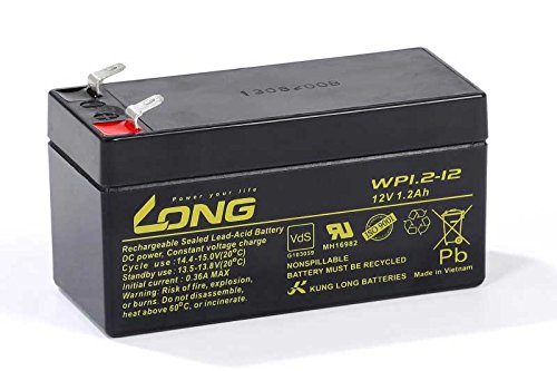 Akku kompatibel LC-R121R3PG 12V 1,2Ah AGM Blei Accu wartungsfrei Batterie von Alternativ-Hersteller