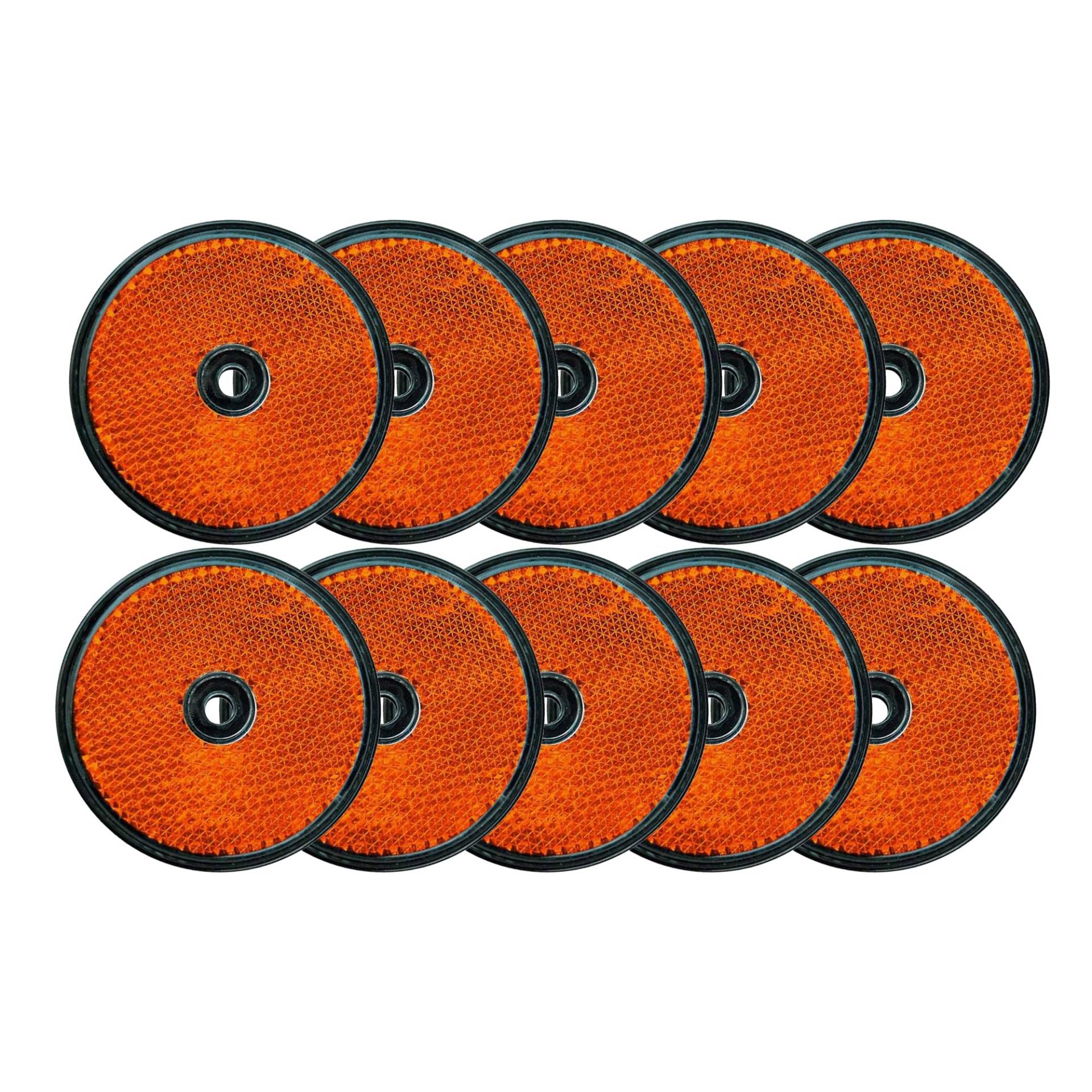 Impulse Innovation 10x Reflektor zum Schrauben Rund 60mm Orange von Impulse Innovation