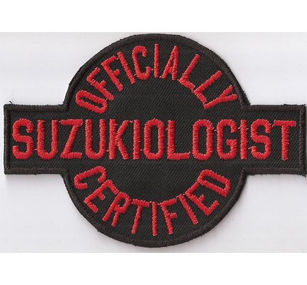 Suzukiologist, Officially Certified, Suzuki, Racing, Schrauber, Biker, Aufnäher, Patch von Individual Software