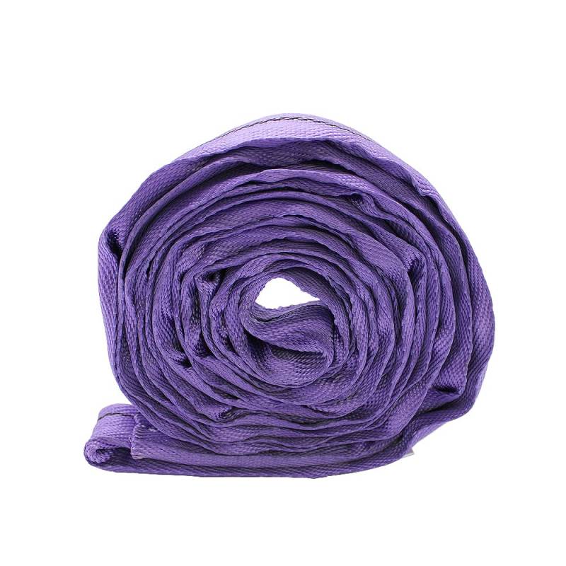 Endlos-Rundschlinge aus Polyester, strapazierfähig, Poly-Hebeband, vertikal, 1,8 m, Violett von Indusafe