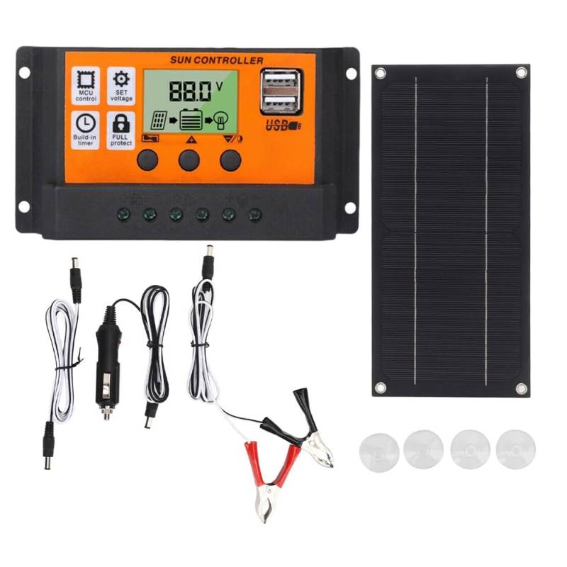 Inkoby 600W Solarpanel Kit mit 100A 18V Laderegler Solares Laden für Outdoor-Wohnmobil-Campingboot-Anhängersystem von Inkoby