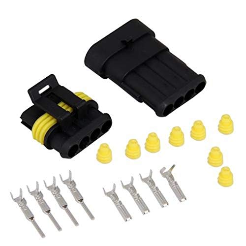 Inkoby Set 4polig Steckverbinder Wasserdicht Fuer Auto KFZ Boot von Inkoby