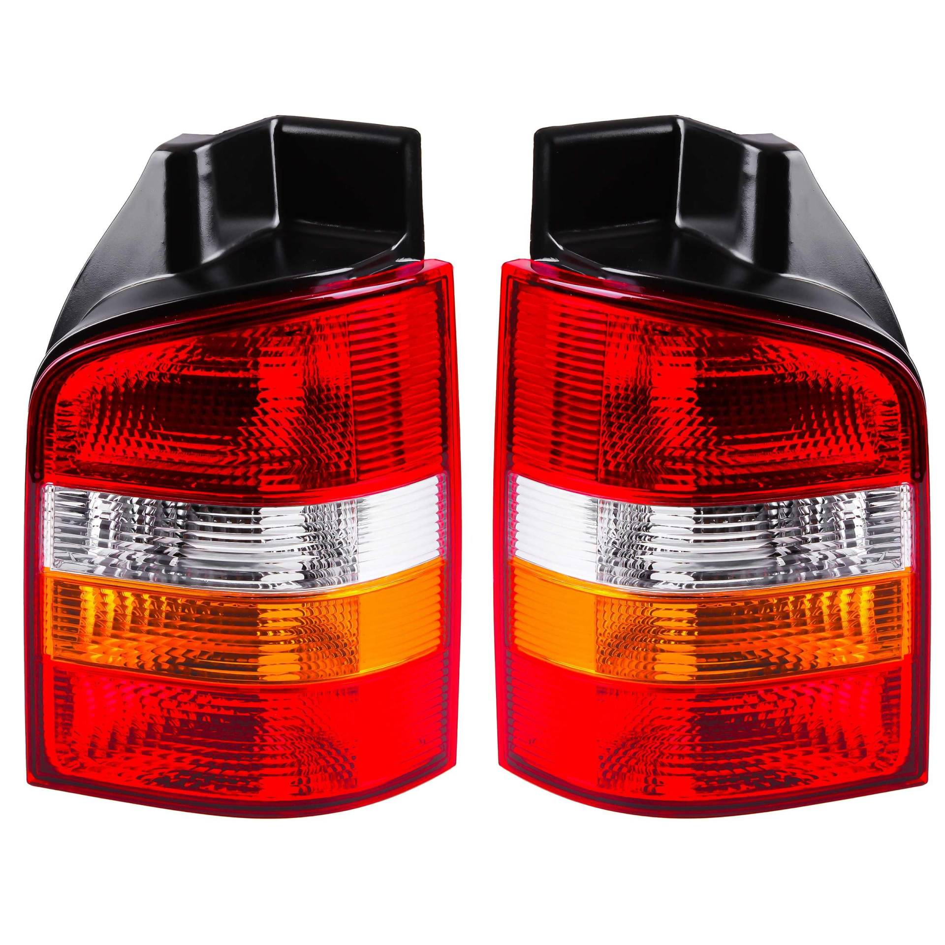 INLY 2 Tlg Heckleuchte Rückleuchte Rücklicht Rechts + Links Rot kompatibel mit Volkswagen Transporter T5 7H0945095A 7H0945095 7H0945096A 7H0945096D (2003-2009) von Inly Parts