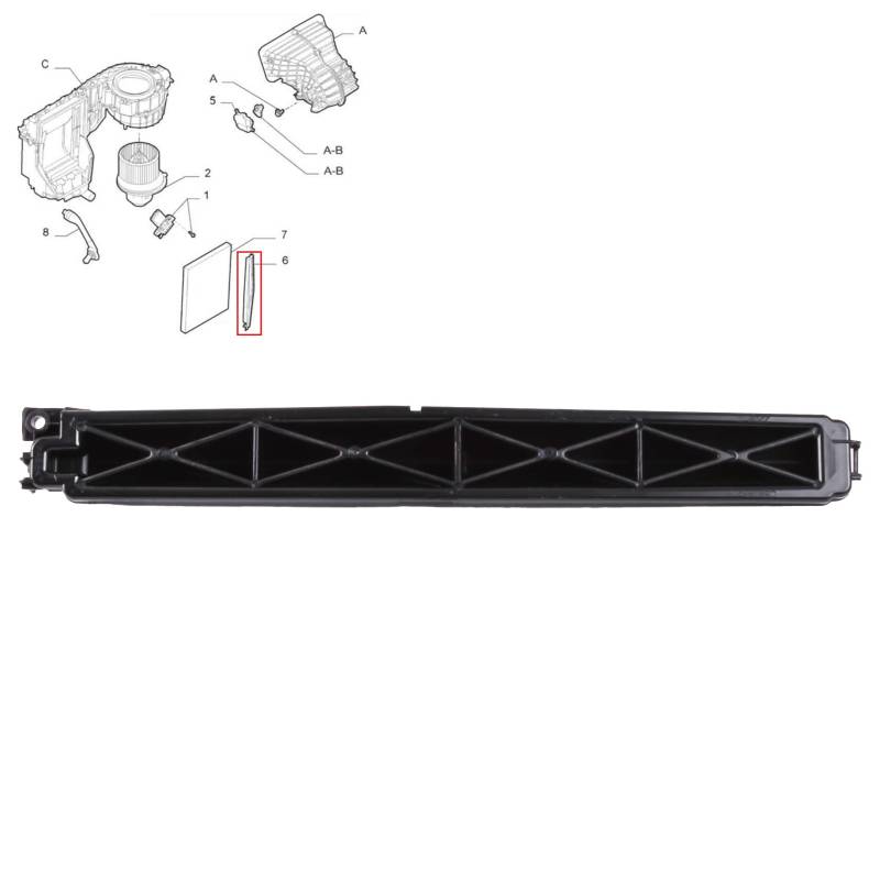 INLY Abdeckung Pollenfilter Servicedeckel Luftfilteröffnung Luftpollenfilter Abdeckung kompatibel mit Corsa (2006-2019) Adam (2012-2019) 6808620 55702400 von Inly Parts