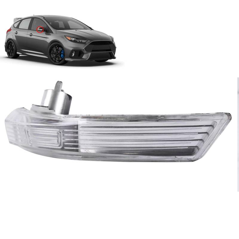 INLY Außenspiegel Blinker Blinkleuchte Spiegel Spiegelblinker Rechts kompatibel mit Ford Focus (2008-2017) Mondeo (2007-2014) 8M5113B384 8M5113B384AB 1538489 1872847 8M5113B381AC 8M5113B381A von Inly Parts