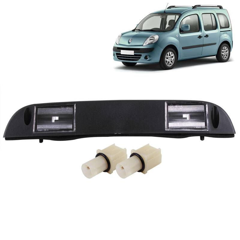 INLY Kennzeichenleute Nummernschildleuchte Leuchtenträger kompatibel mit Ren.ault Kangoo II 8200419876 265103161R (2008-2013) von Inly Parts