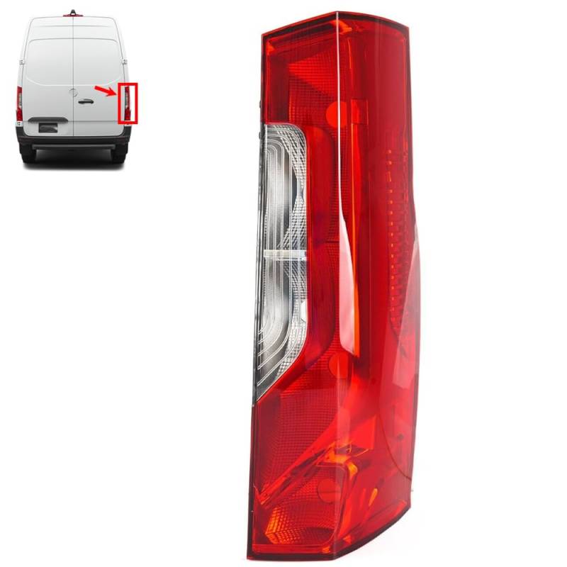 INLY Rückleuchte Heckleuchte Rücklicht Stoplampe Rechts Rot kompatibel mit Mercedes Sprinter A9108200100 9108200100 (2018->) von Inly Parts