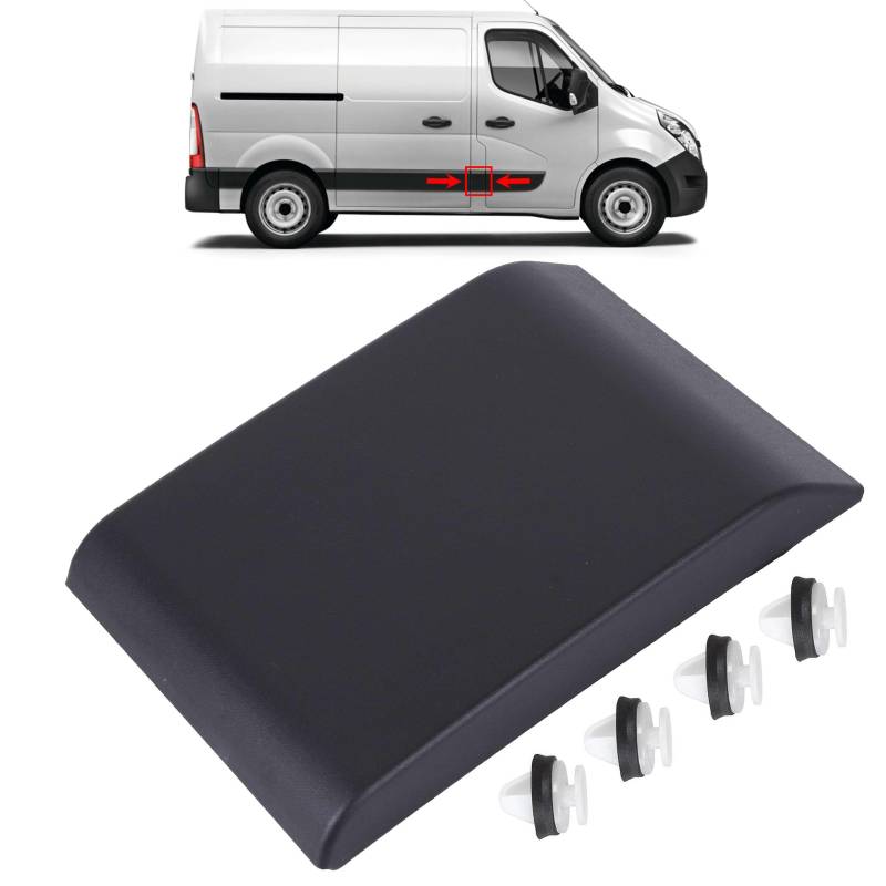 INLY Zierleiste Seitenleiste Stoßleisten Schutzleisten kompatibel mit Renault Master III Opel Movano B Nissan NV400 (2010->) 768180129R 7688190129R von Inly Parts