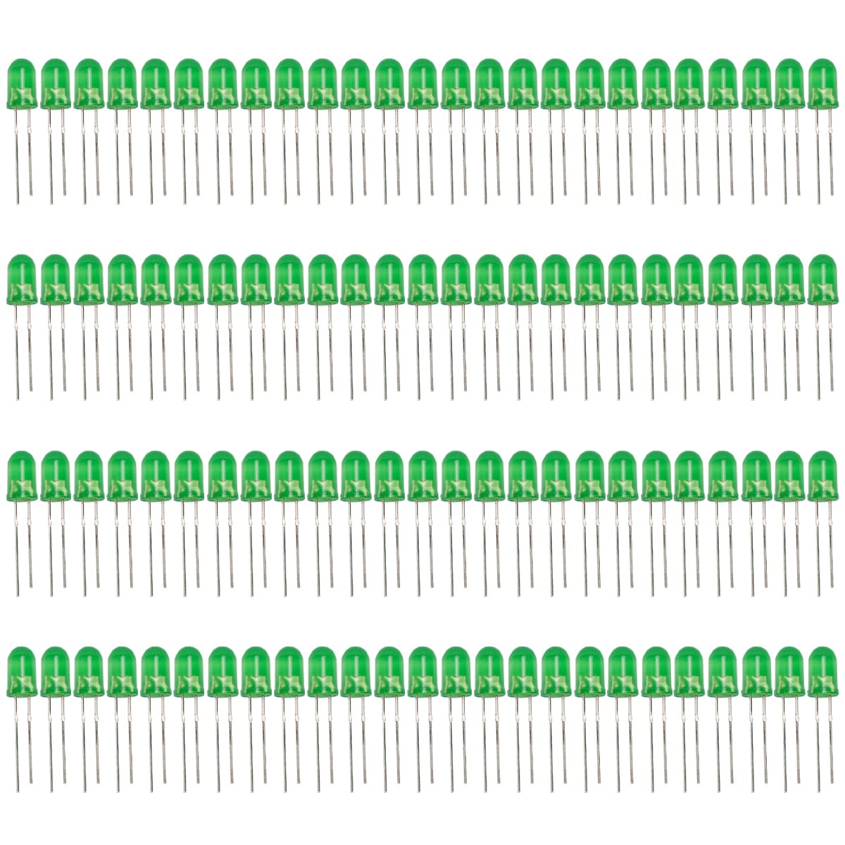 Innfeeltech 100pcs 3mm grüne LED Dioden Lichter DC 1.9V~2.1V 20mA 3mm Elektronik Emittierende Komponenten Leuchtdioden LEDs Birne von Innfeeltech