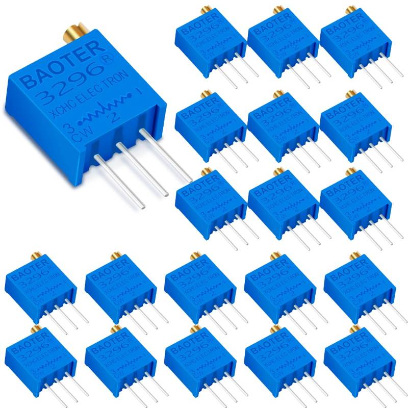 Innfeeltech 20 Stück 20K Ohm Multiturn Trimmer Potentiometer Blau Einstellbarer Variabler Widerstand von Innfeeltech