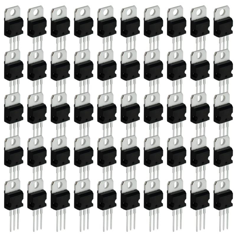 Innfeeltech 50Pcs Linearer Spannungsregler Drei-Terminal Regler mit 5-teiligen L7805, L7806, L7809, L7812, L7815, L7824, L7905, L7912, L7915 und LM317 von Innfeeltech