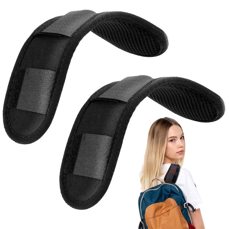 2 Stück Abnehmbarer Schulterriemen Schulterpolster, Gewehrschlinge für Rucksack für Taschen Umhängetaschen Abnehmbare Gepäck Taschen Schulter Gurt Pads von InnoHHustle