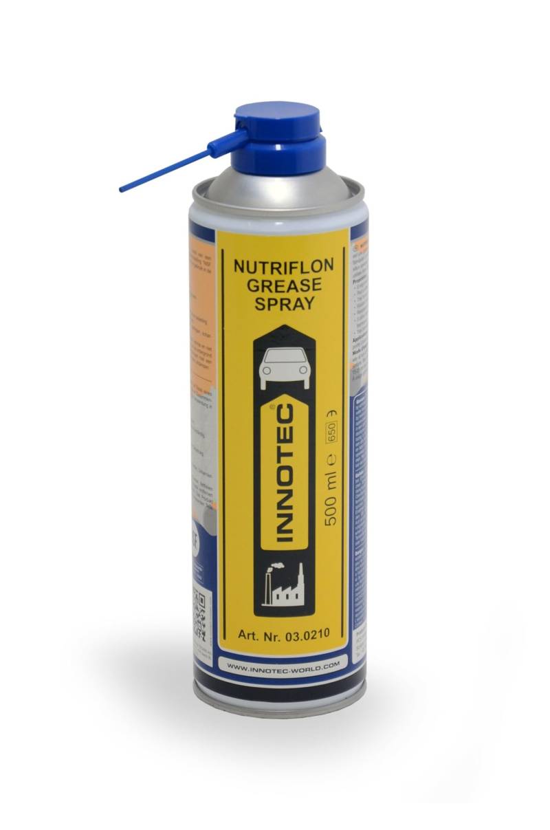 Innotec Nutriflon Grease Lebensmittel-Fett Mehrzweckfett Schmierfett Fettspray II NSF-registriert II , Sprühdose 500ml von Innotec