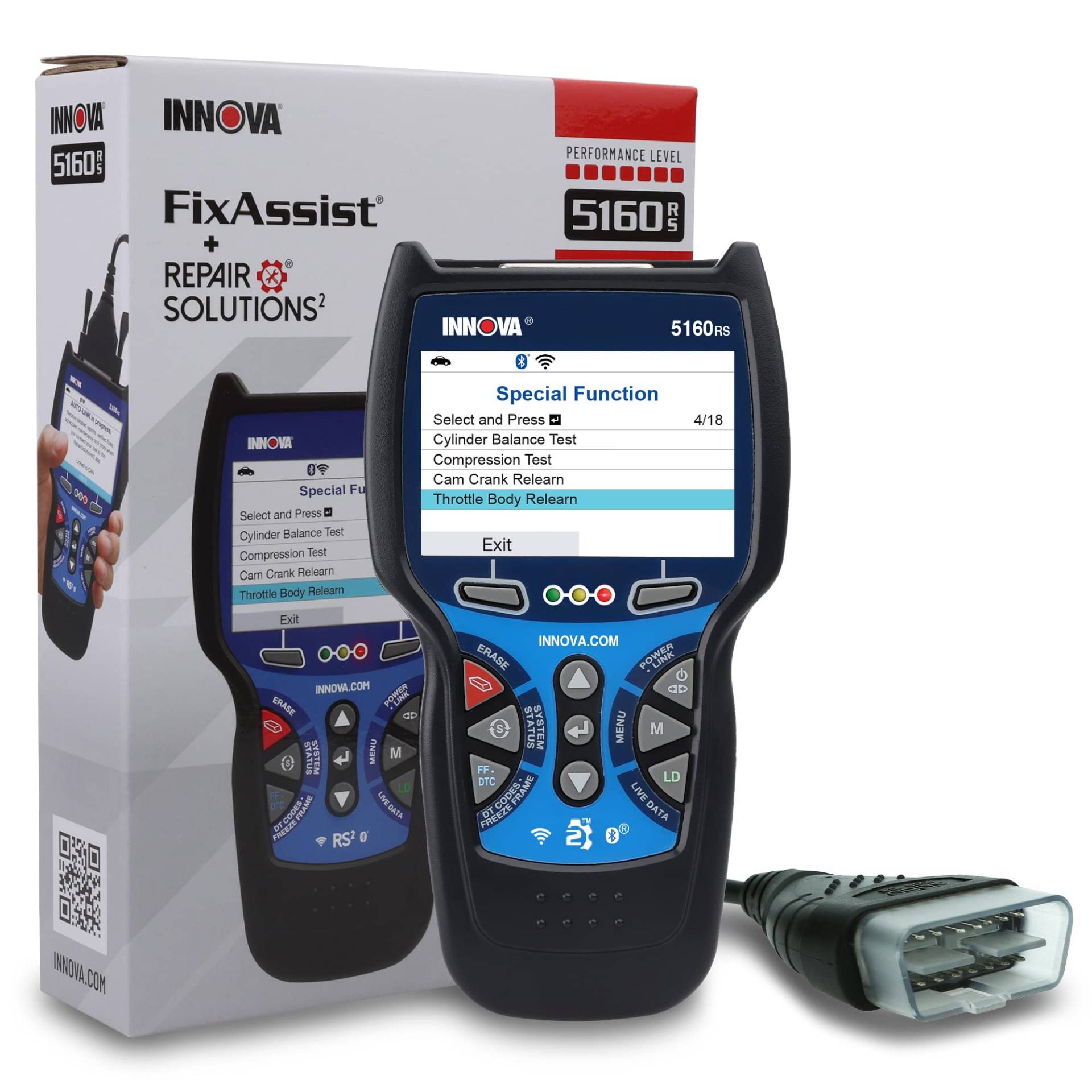 Innova 5160RS Pro OBD2 Scanner/Auto-Codeleser mit ABS, SRS, Live-Daten, TPMS, Batterietest und Servicelicht-Reset von Innova