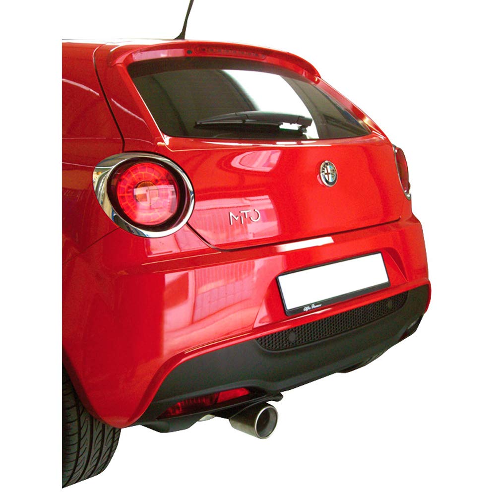 100% Edelstahl Sportauspuff kompatibel mit Alfa Romeo Mito 1.4TB MultiAir (135PS) 2010- 102mm von InoXcar