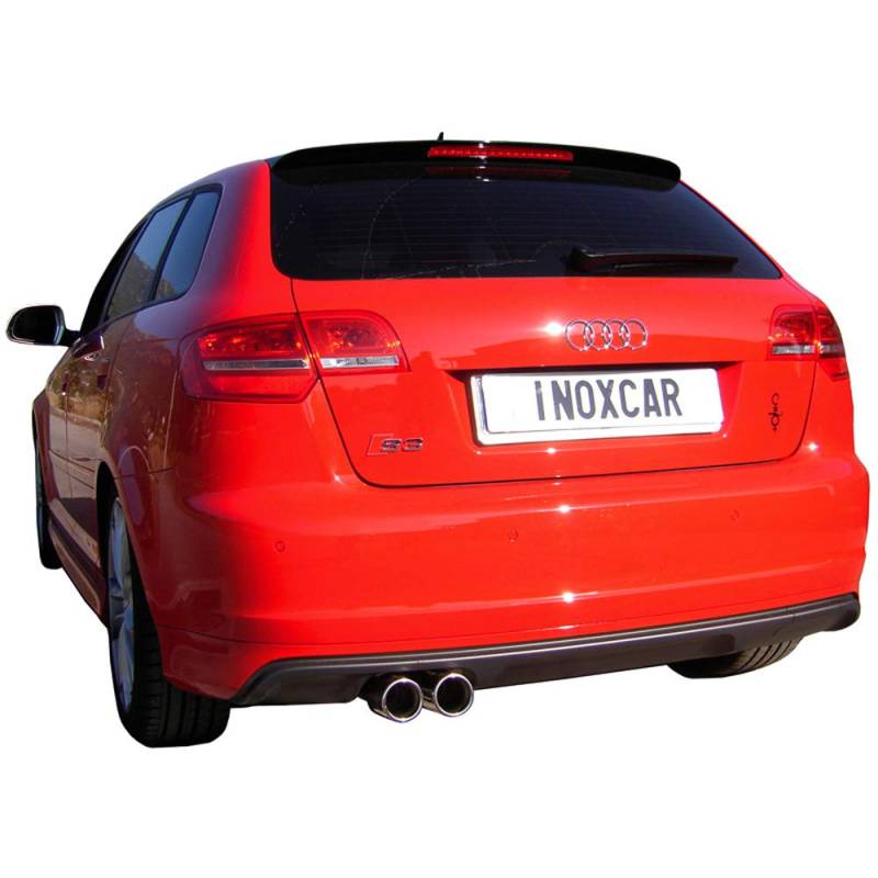 InoXcar OVAU.14.80 Endschalldämpfer, für Audi S3 8P Sportback 2.0 TFSI, ab 2008, 2 x 80 mm von InoXcar