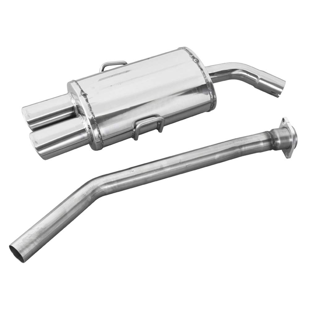 InoXcar OVBM.02.90 100% Edelstahl Sportauspuff 3-Serie E36 323i 24v 1992-2x90x70mm, INOX von InoXcar