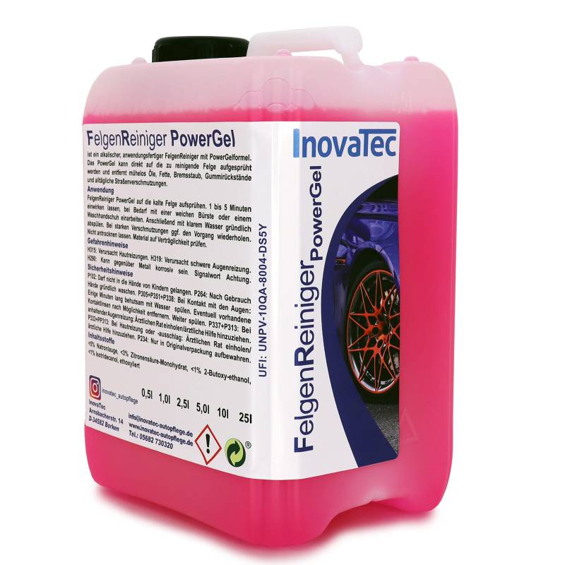 Inovatec Felgenreiniger AW - Anwendungsfertiger Felgenreiniger für optimale Resultate und strahlende Felgen - Im 10 Liter Kanister von Inovatec