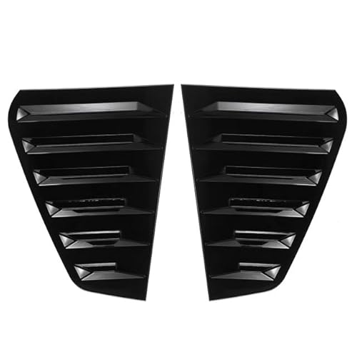 Inovey 2Pcs Auto Heckfenster Louver Shutter Side Vent Cover Trim Kompatibel Mit Vw Golf Mk7 Mk7.5 GTI Und GTD Or R Modelle - 2Stück - Schwarz glänzend von Inovey