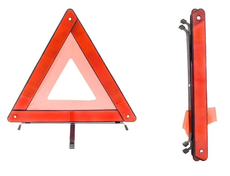 Inox Trade Warndreieck SUPER Mini PKW LKW Warnschild ERSTE Hilfe Notfall DREIECK von Inox Trade