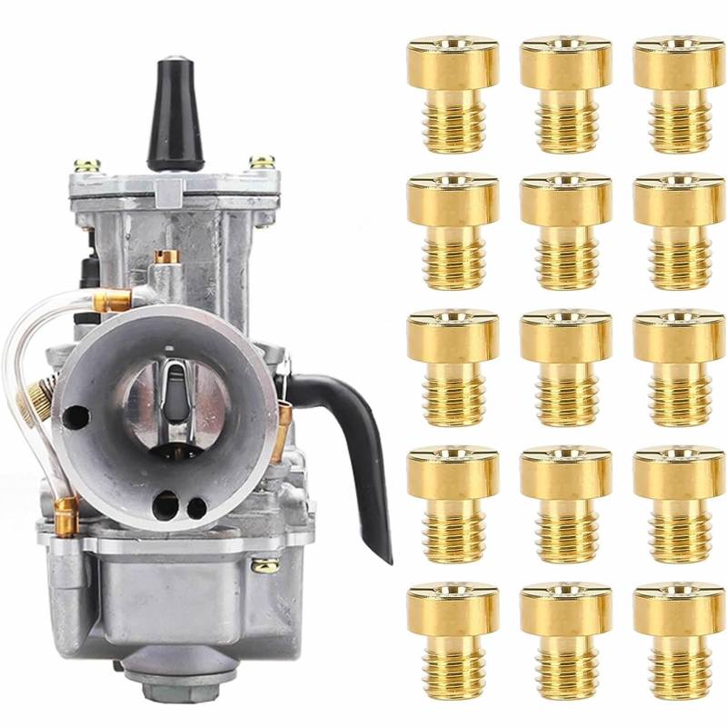 Set 10 Düsen 5mm für Vergaser Hauptdüse,Vergaser Düsen M5,Vergaser Hauptdüse Für VM22 VM24 VM26 VM30 Vergaser,für 125cc-250cc Motor Motorrad Schmutziges Pitbike,M5 Hauptdüsenset Satz,#88-#150 von Inscrip