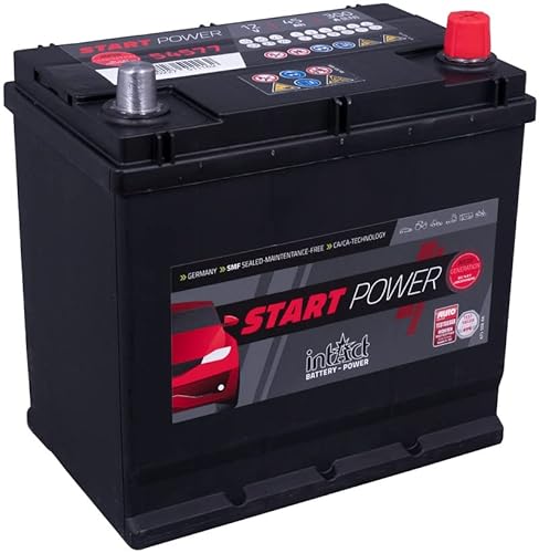 intAct Autobatterie 12V 45Ah 300A, Start-Power 54577GUG, leistungsstarke und zuverlässige PKW Starterbatterie, Maße: 220x135x225mm, Blei-Säure-Batterie in Erstausrüsterqualität von Intact