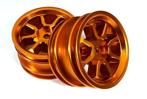 Integy RC Model C29365ORANGE Billet gefräste Hinterräder für Tamiya T3-01 Dancing Rider von Integy