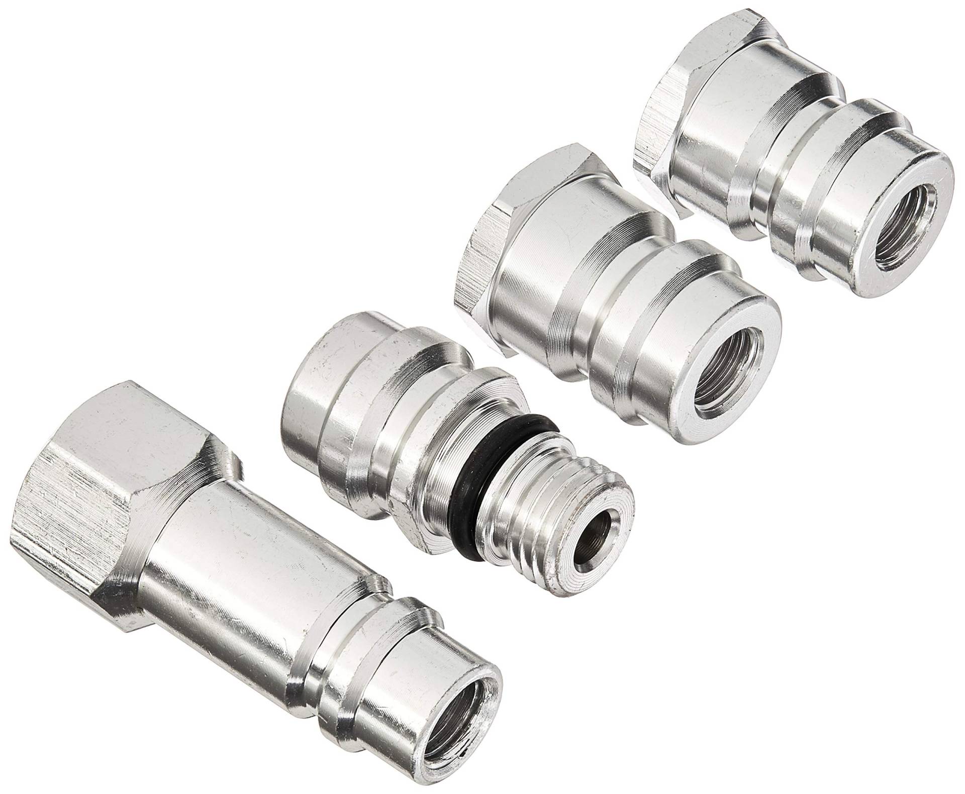 InterDynamics Zertifiziertes AC Pro Auto Klimaanlage Adapter Kit (4 Stück) für R12 bis R134A Kältemittel, hohe und niedrige Seitenanschlüsse, VA-LH11 von InterDynamics