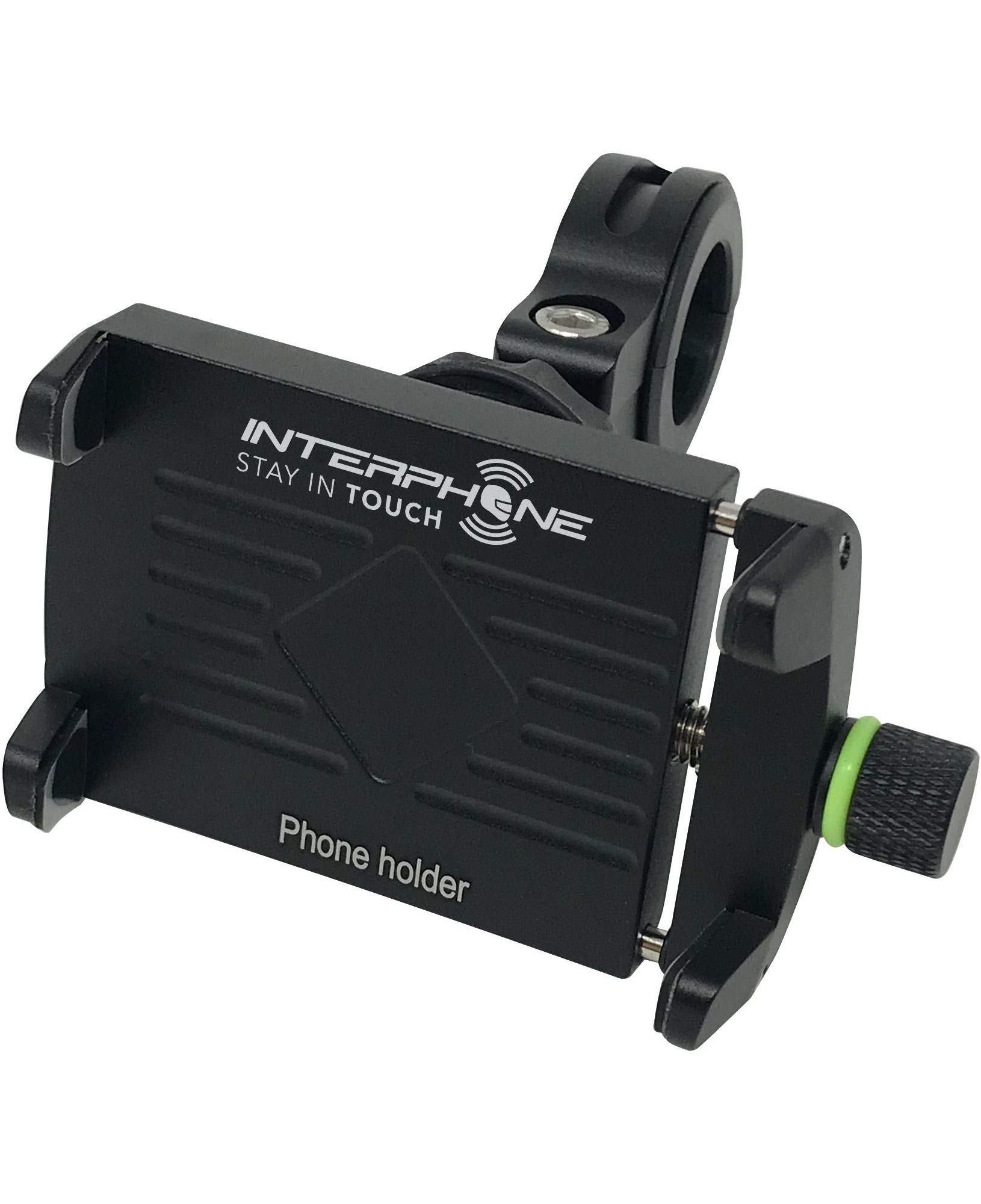 Interphone Cellularline SMMOTOALU | Motorradhalterung, Schwarz – Halterung (Telefon, Motorrad, schwarz, Passive Halterung, 1 – 61 mm) von Interphone