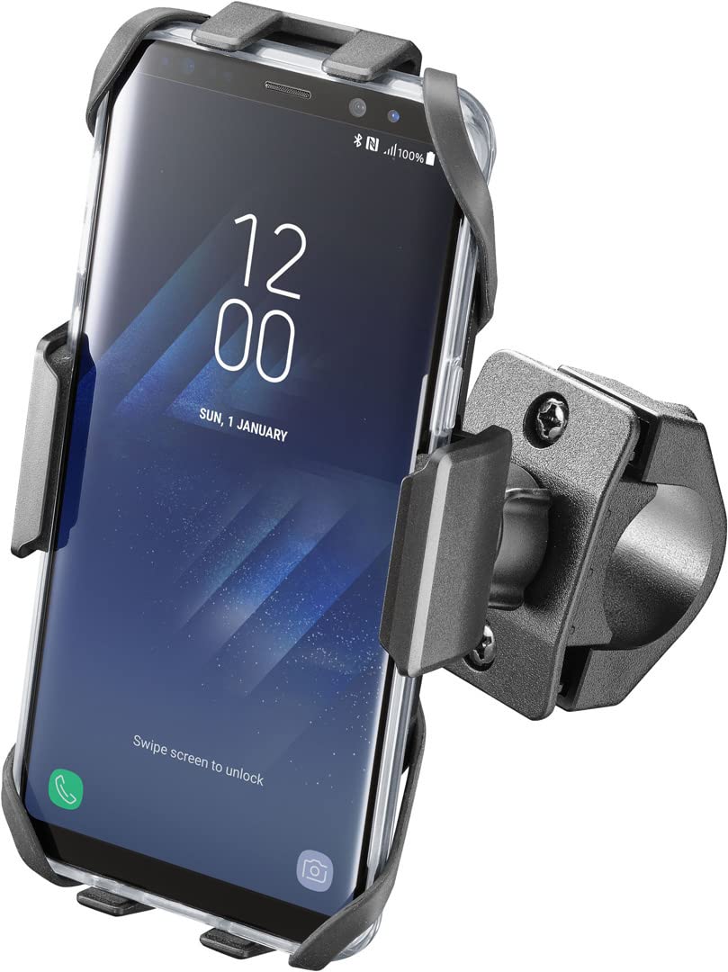 cellularline Interphone SMMOTOCRAB | Universal Motorrad Lenkerhalterung (16-30 mm) für Smartphone - von Interphone