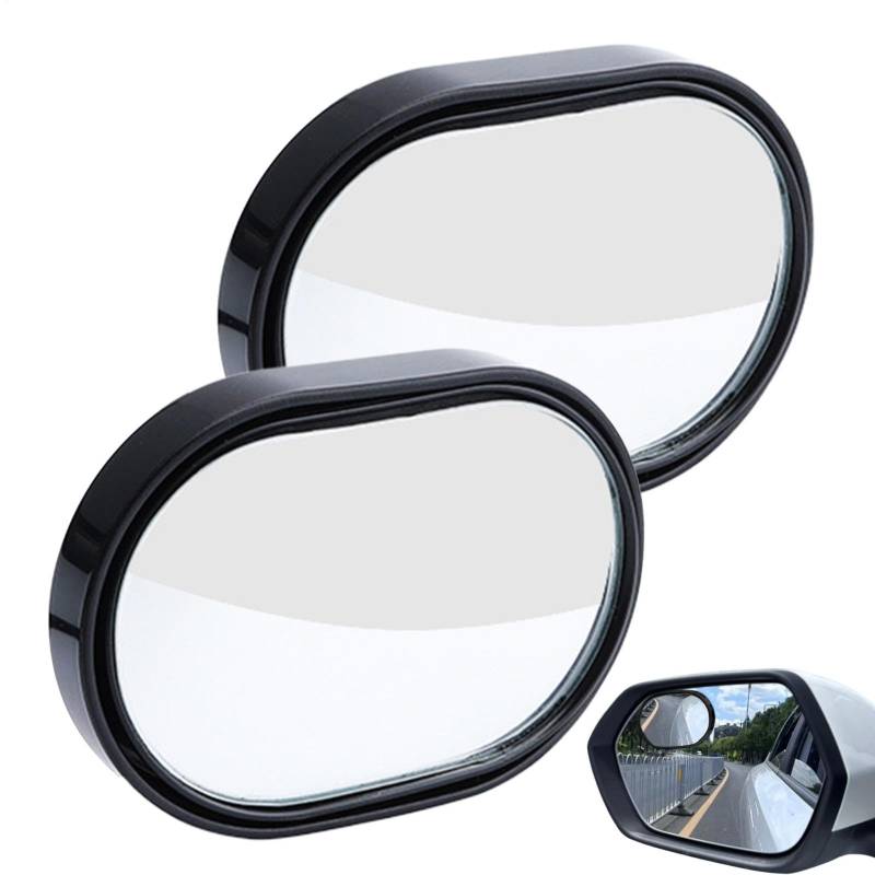 2pcs Round Mirrors for Reversing, Adhesive Mounting Car Mirror, Blind Side Rear View Mirror for Driving, Designed to Help Eliminate Blind Spots, 1 Pair von Iouyjiu