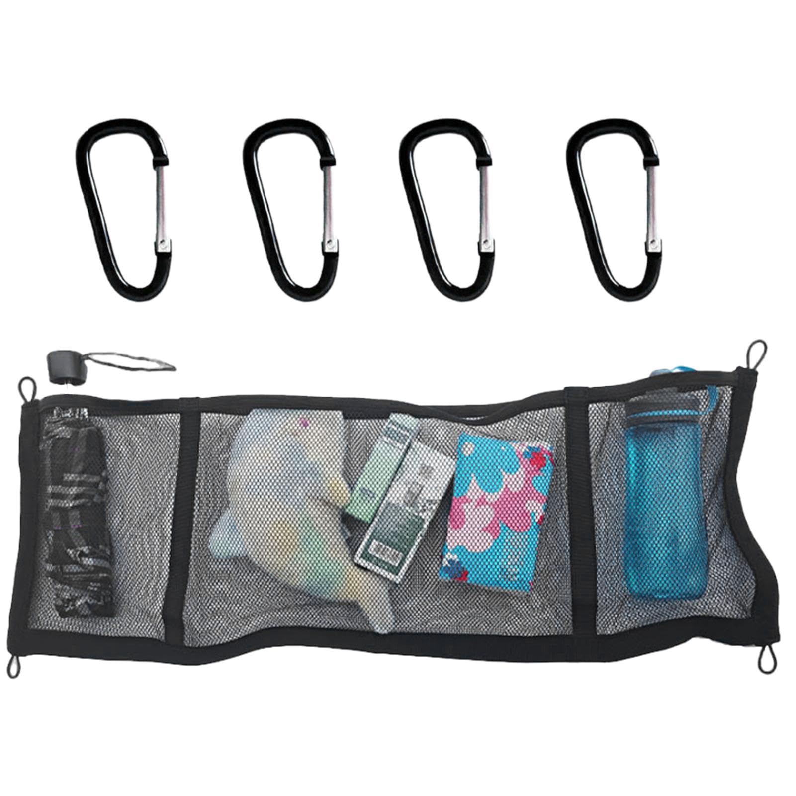 Auto-Organizer, Suv Trunk Net, Elastic Roof Netting, Trunk-Organization Net, Interior Storage Solution, Car Net Holder, 3-Compartment Net, Secure Trunk Net, Suv Cargo Organizer, Flexibles Netz von Iouyjiu