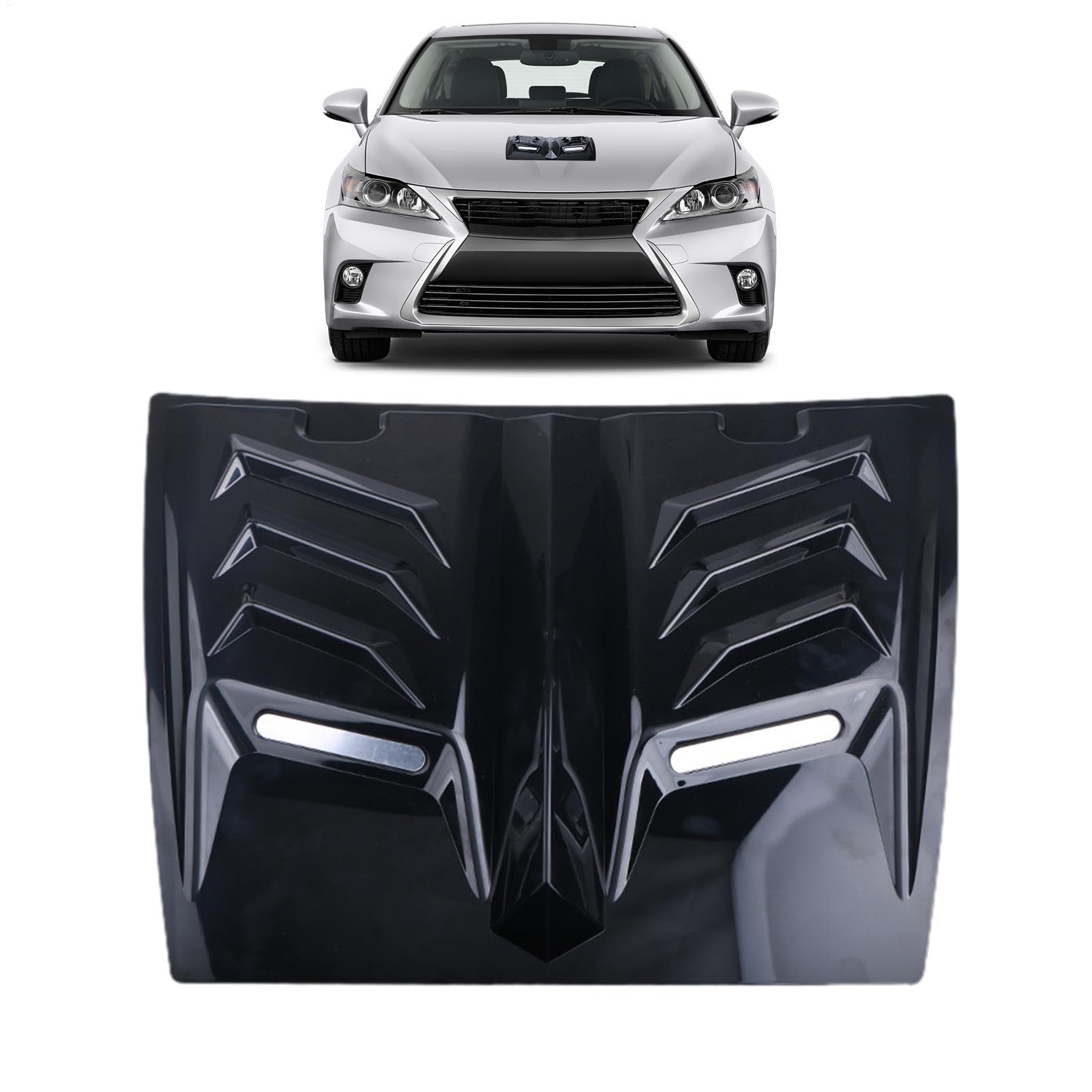 Car Bonnet Vent Covers, Creative Automotive Air Vents, Anti-Scratch Hood Decoration with a Lightweight and Compact Design for, Trucks, and Other Vehicles, 14.17x18.9 Inches von Iouyjiu