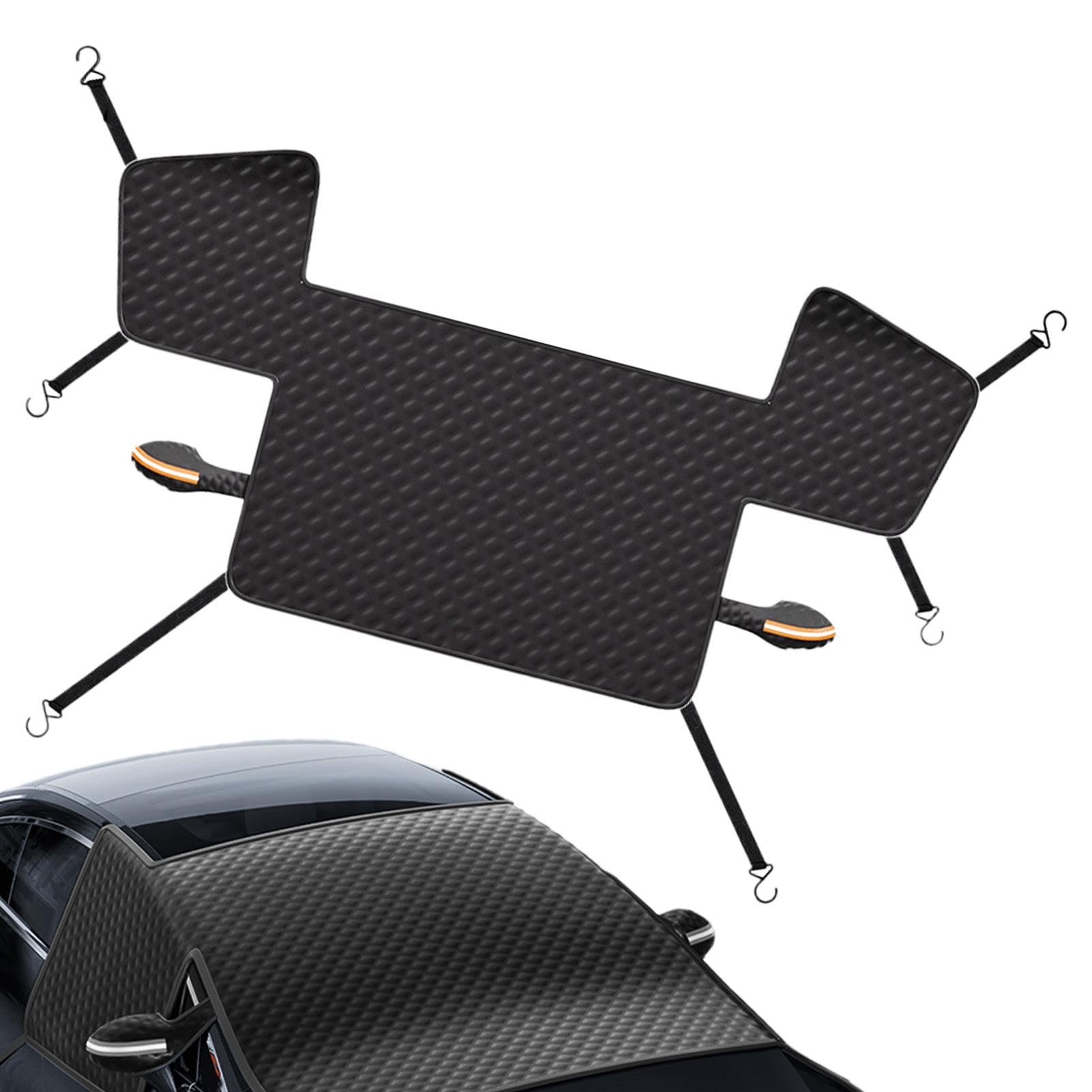 Heavy-Duty Car Windshield Snow Cover with Frost Wiper and Side Protectors | Wind-Proof for Comprehensive Protection Against Snow, Ice and UV Rays von Iouyjiu