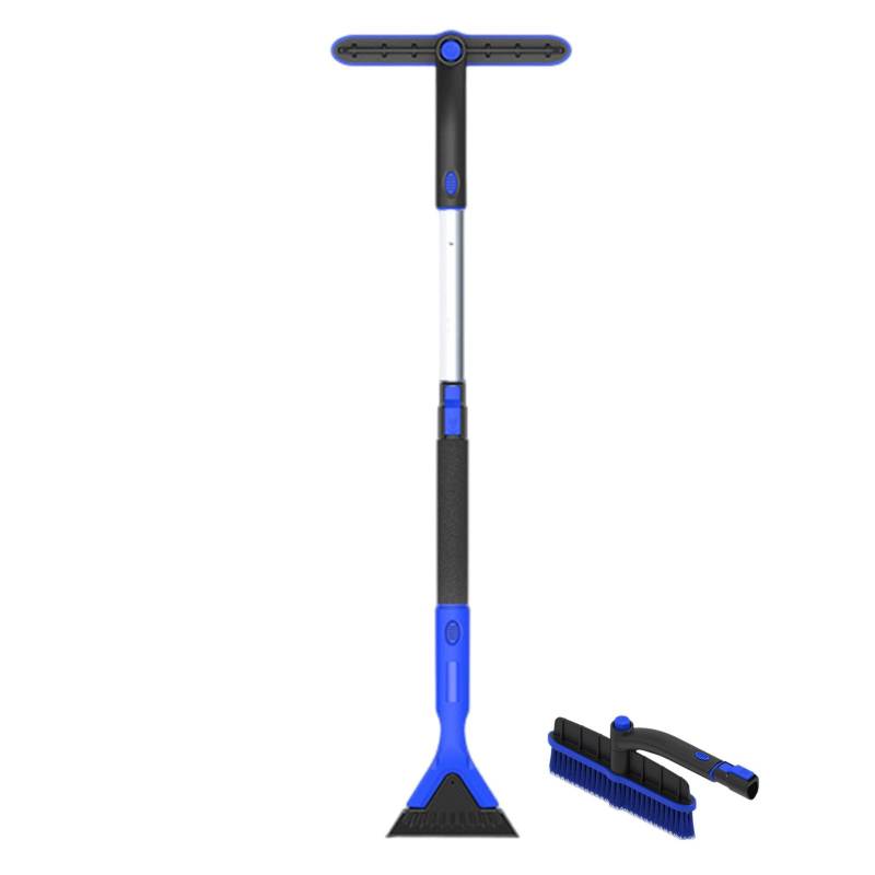 Iouyjiu Ergonomische Eiskratzbürste, Winter-Schneebürste für Fahrzeuge, Auto-Schneeentfernungsbürste, Non-Slip Handle Brush, ergonomischer Schneeschneider und Pinsel für Autos, Trucks und SUVs von Iouyjiu