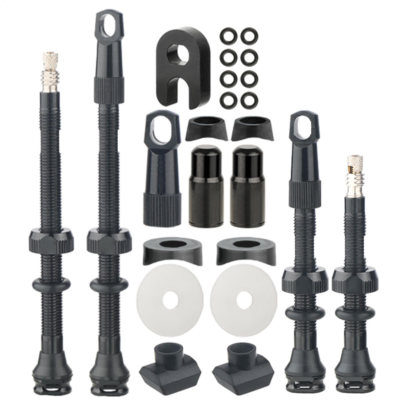 Iouyjiu Tubeless Valve Stems, kompatibel, langlebige Aluminiumlegierung, einfache Installation, wasserfeste Versiegelung, ideal für Roller, Motorräder, ATVs, 1 Set von Iouyjiu