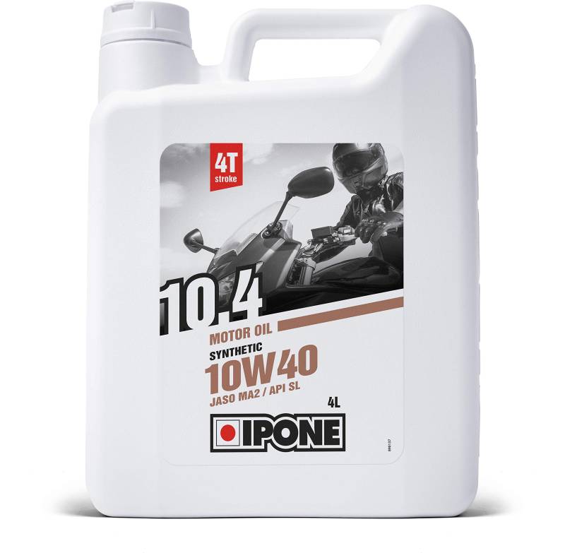 IPONE - 4-Takt-Motorradöl 10W40 10.4-4 Liter - Halbsynthetisch - Schutz des Motors - Optimale Schmierung von IPONE