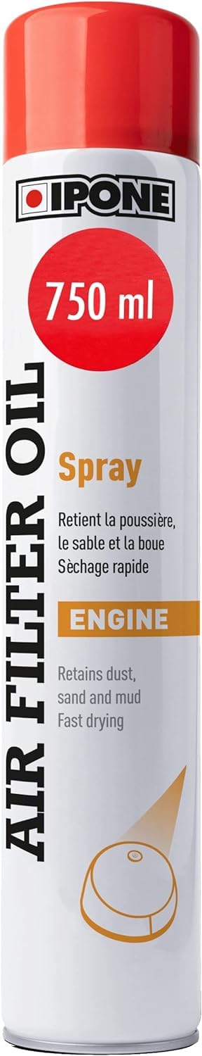 IPONE – Air Filter Oil Filteröl für Motorrad-Luftfilter aus Schaumstoff – 750ml – Motorenschutz – Einfache Anwendung von IPONE