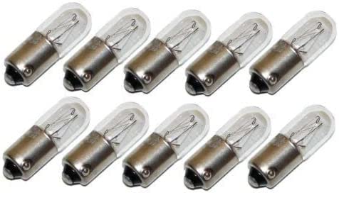 10 Stück x 12V / 2W / BA9S Birne Lampe Glühlampe Glühbirne Bulbs x 10 von ItalyRacing