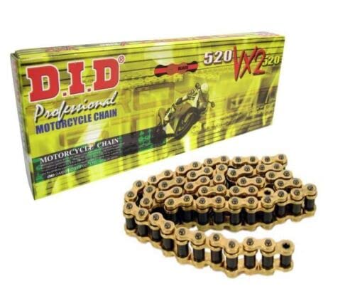 KR Kette DID X-Ringkette G&B 520VX2 102 Glieder Chain DID 520VX2-102 von ItalyRacing