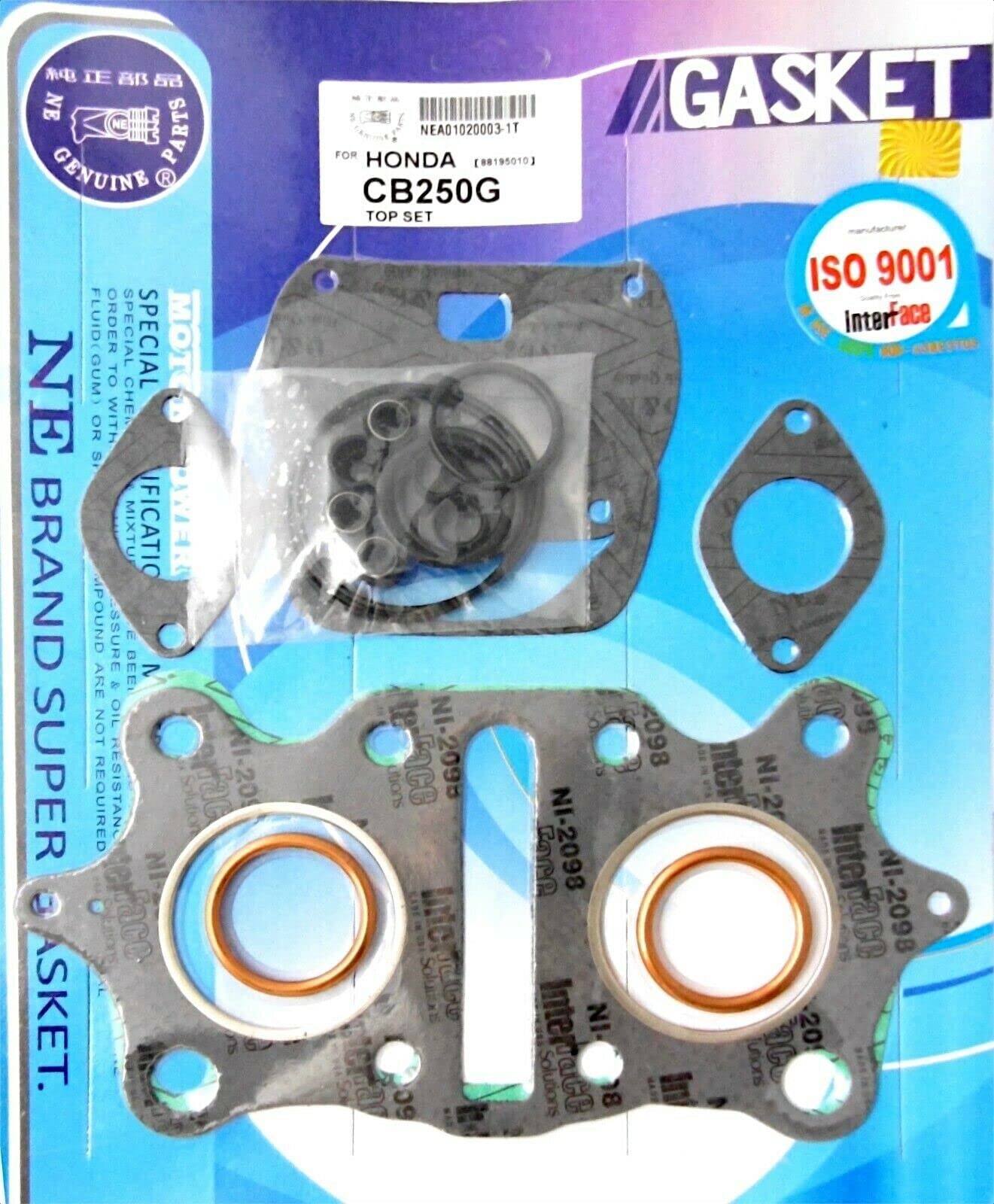 Motordichtsatz Dichtsatz Gasket Set TOP END für HONDA CB 250 G CJ 250 T 1974-79 von ItalyRacing