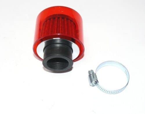 Tuning Sportluftfilter + Spritzschutz Luftfilter 30 mm Rot Air filter von ItalyRacing