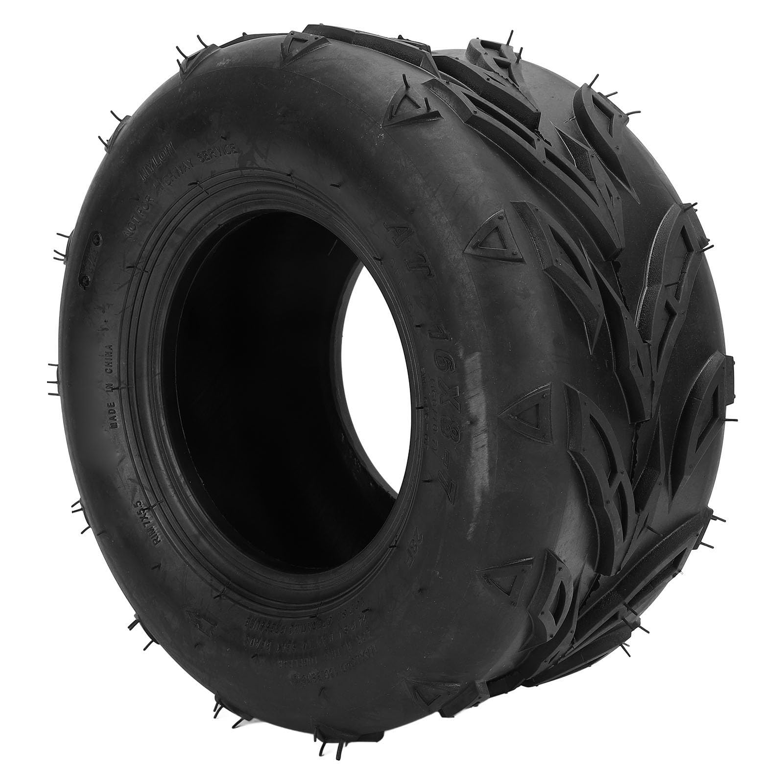 16x8-7 Flammenmuster Gummi, Off Road Vacuum Tire mit Optimalem Griff, Einfache Installation, für Strand ATV UTV Go Kart Agrarfahrzeugmäher von Itonash