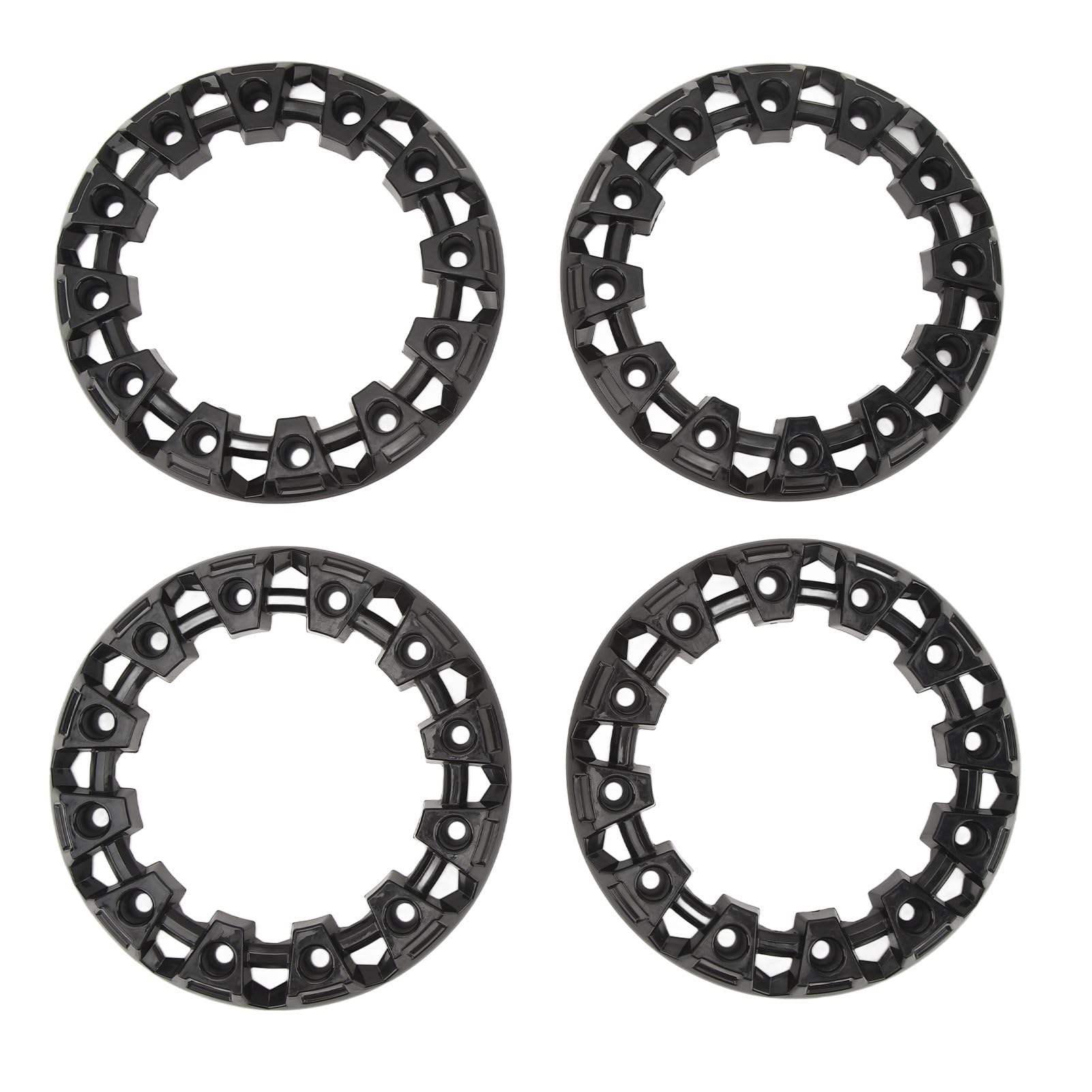 4pcs Wheel Hub Decoration Trim, Reifenschutz Rand Cap Universal für ATV Go Kart, Dekorative Seitenabdeckungen Schutz und Reifen (6 Zoll) von Itonash