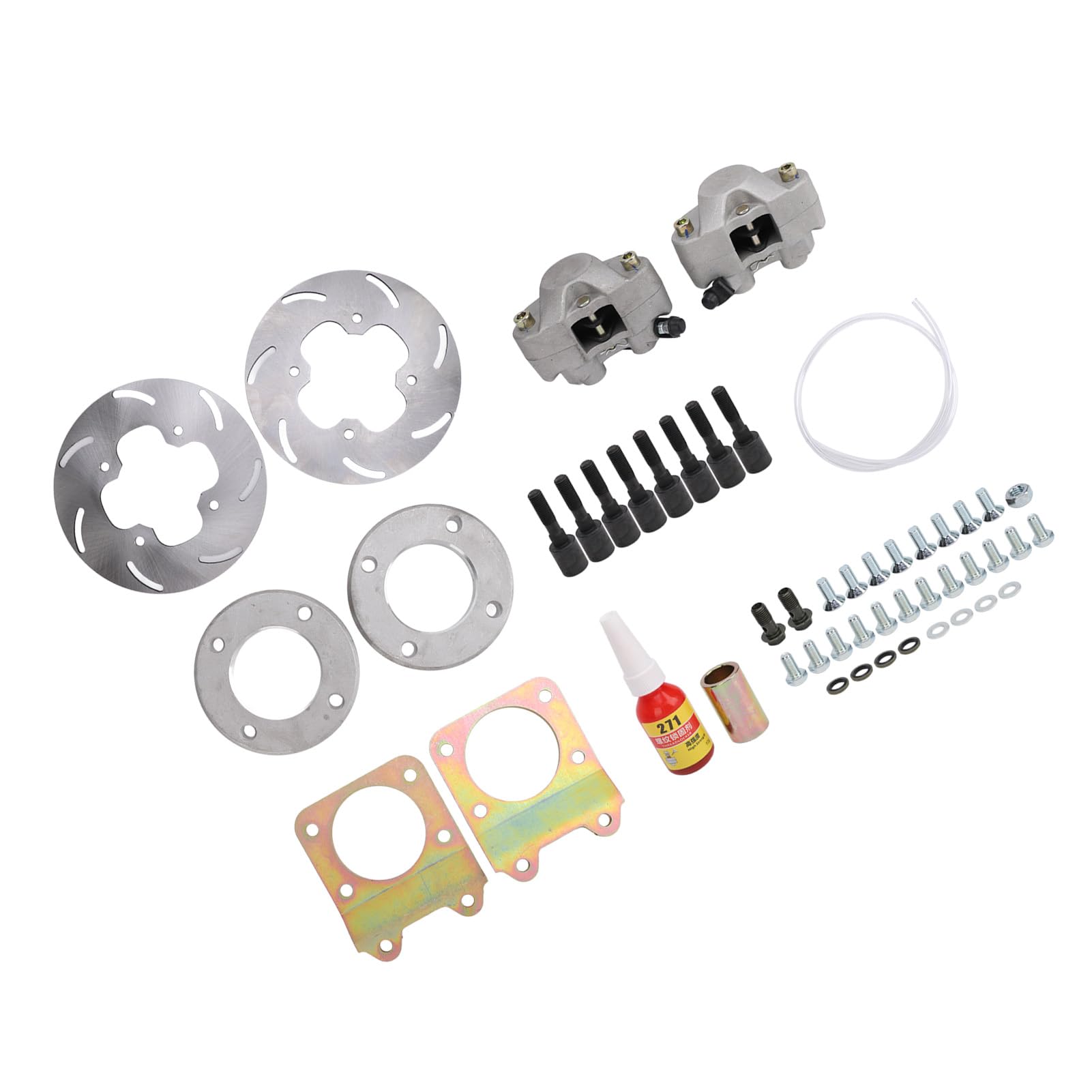 ATV Front Disc Brems Conversion -Kit, Verbessertes Bremsleistungspunkt -Scheibenbremskit für 450 Foreman 300 Fourtrax 4x4, Passt Zum 12 -Zoll -Durchmesser -Rad von Itonash