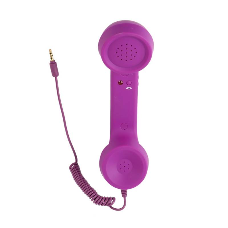 Retro-klassischer 3,5-mm-Telefonhörer, Mikrofon-Anrufempfänger mit Erstklassigem, Klarem Sound aus ABS, Schlichtes, Modisches Design, Ideales für -Telefone, Funktioniert mit von Itonash