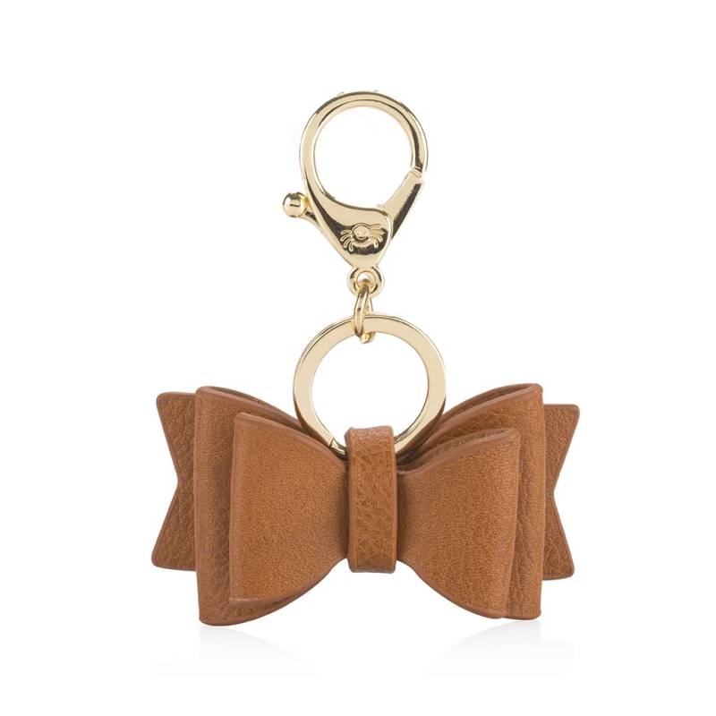 Itzy Ritzy Boss Bow; Bow Charm mit Verschluss kann an einer Wickeltasche, Geldbörse, Schlüsselanhänger oder Geldbörse befestigt werden; Cognac von Itzy Ritzy