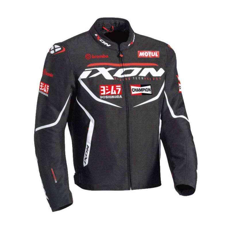 Ixon Motorradjacke Matrix Evo schwarz weiß rot Größe XXL von IXON