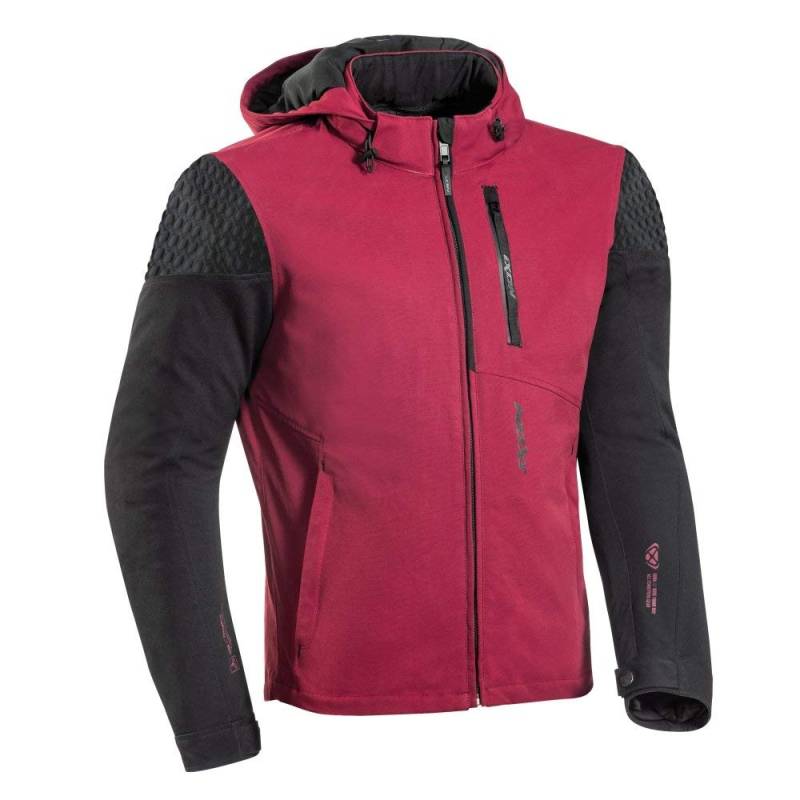 Ixon Motorradjacken Brixton BORDEAUX/Schwarz, Bordeaux/Schwarz, L von IXON